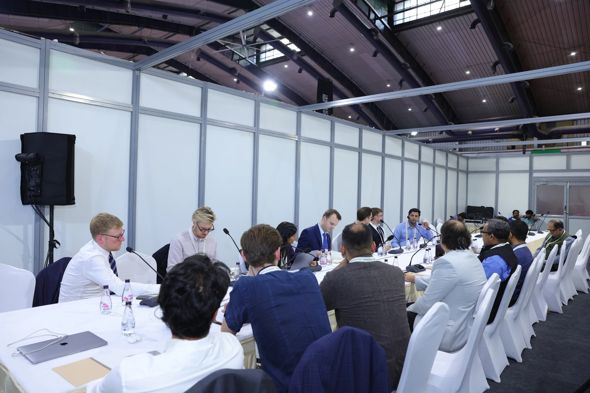 Industry professionals connecting at a Bengaluru Tech Summit roundtable