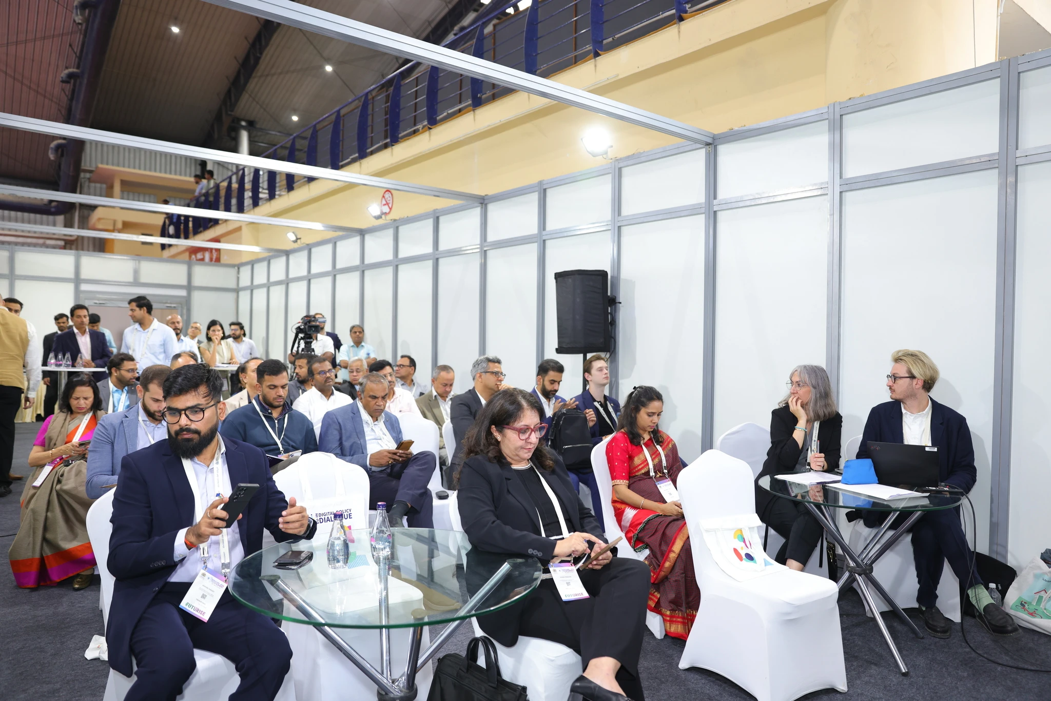 Investors and business leaders attending a Bengaluru Tech Summit session